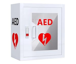 Boîtier pour Défibrillateur DAE, Armature Murale Professionnelle avec Vitrage Antichoc - Stockage Sécurisé pour Espaces Publics et Commerces, Adapté à Tous Modèles Standard