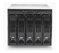 Boîtier pour disque dur 3,5 pouces à 5 baies Chenbro Accessory SK33502T3 avec fond de panier SAS et SATA 12 Go/s, boîte marron