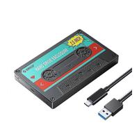 Boîtier pour disque dur externe 2,5 pouces SATA vers USB 3.0, boîtier pour disque dur Type-C 6 Gbit/s avec connecteur d'alimentation