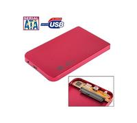 Boîtier Pour Disque Dur Externe Windows Mac Os 2.5 Pouces Sata USB 2.0 Rouge