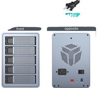 Boîtier pour disque dur, prise en charge RAID, transfert de données à haut débit, 5 Bay-FS5RU3