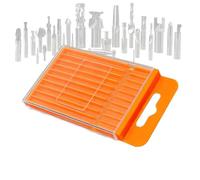 Boîtier pour embouts | Boîte Portable à Compartiments Extractibles - Mallette de Rangement pour Embouts - pour atelier, bricolage, visserie, taraud, petites pièces