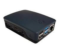 Boîtier pour ordinateur monocarte raspberry pi® rb-casep4+06b noir 1 pc(s) Noir G