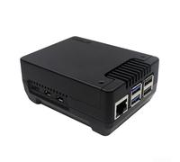 Boîtier pour Raspberry Pi 5, boîtier de protection en alliage d'aluminium pour Argon NEO 5, M.2 NVMe SSD Boîtier de protection avec ventilateur de refroidissement (A)