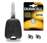 Boitier pour Télécommande Clé Plip Compatible avec Coque Clef Peugeot 207 + Switch + Pile CR2016 - Kit iRace Key ®