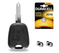 Boitier pour Télécommande Plip Coque de Clé Peugeot 206 + Switch + Pile CR2016 - Kit iRace Keys®