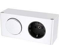 Boîtier prise de courant avec interrupteur encastrable - 230 V 16 A 3500 W - Peut s'encastrer sur une table