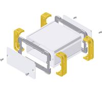 Boîtier profilé Fischer Elektronik 10035341 aluminium naturel, jaune 114 x 63.6 x 33 1 pc(s)