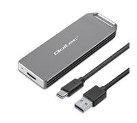 Boîtier Qoltec Mini en aluminium | Baie pour SSD M.2 | NVMe | PCIe | USB 3.1 | V