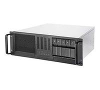 SilverStone Technology SST-RM41-H08 - Châssis de Serveur monté en Rack 4U, Prend en Charge jusqu'à SSI-CEB M/B et ATX (PS2) / Mini Bloc d'alimentation redondant, 28021