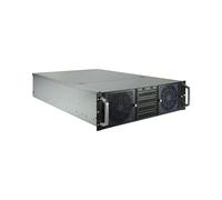 Boîtier rack Inter-Tech 3U-30765 noir pour serveur 3U avec 2x ventilateurs 120 mm avant et 2x 60 mm arrière, support ATX, compatibilité disques 2.5" et 3.5", dimensions 481x685x134 mm
