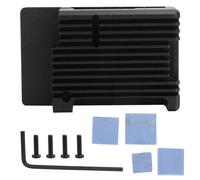 Boîtier Raspberry Pi en alliage d'aluminium avec système de refroidissement passif et colonne de dissipation thermique, assurant une dissipation