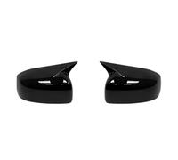 boîtier rétroviseur Capuchon Rétroviseur Latéral Noir/carbone Pour Mitsubishi Pour Lancer X 10 EX EVO 2013-2016, Autocollant Garniture Style Voiture couvercle d'aile latérale(No light Gloss Black)