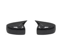 boîtier rétroviseur Capuchon Rétroviseur Latéral Noir/carbone Pour Mitsubishi Pour Lancer X 10 EX EVO 2013-2016, Autocollant Garniture Style Voiture couvercle d'aile latérale(No light Carbon LooK)