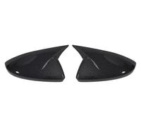 Boîtier Rétroviseur Coque Pour A6 C8 2019-2023 Cache-rétroviseur Extérieur Avec Klaxon Accessoires Vue Arrière(Carbon Look)