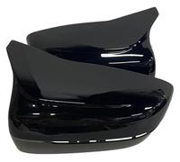 Boîtier Rétroviseur Coque Pour BMW Série 5 G30 G31 2017-2019 Conduite À Gauche Coque Rétroviseur Extérieur Arrière Remplacement Fibre Carbone ABS(Bright black)