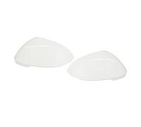Boîtier Rétroviseur Extérieur 1 Paire de couvercles de rétroviseurs latéraux de Voiture en Verre Blanc, Coque de Protection pour VW pour Golf 8 pour MK8 2021 2022 Coque Rétroviseur