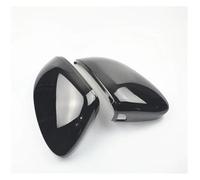 Boîtier Rétroviseur Latéral Pour VW Pour Golf 8 MK8 R Pour GTI Pour Line Avec Assistance Au Maintien Voie (2020-2022) 1 Paire Coques Rétroviseurs Extérieurs(Gloss Black)