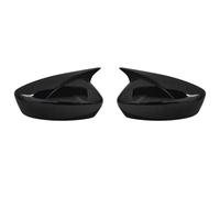 boîtier rétroviseur Lot De 2 Coques De Rétroviseur De Rechange Pour Mazda 6 Atenza 2017-2021 Aspect Fibre De Carbone couvercle d'aile latérale(Bright black)