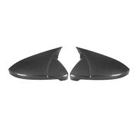 boîtier rétroviseur Lot De 2 Coques De Rétroviseurs En ABS Noir Brillant Pour VW Pour Jetta MK7 SE SEL Pour GLI Pour Line 2019-2022 couvercle d'aile latérale(Carbon Look)
