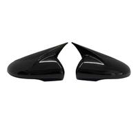 boîtier rétroviseur Lot De 2 Coques De Rétroviseurs Latéraux Aspect Carbone Pour VW Pour Golf 6 MK6 Pour GTI Pour GTD 2009-2013 couvercle d'aile latérale(Gloss Black-Add on)