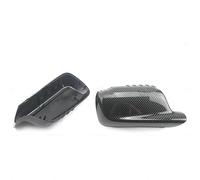 boîtier rétroviseur Lot De 2 Coques De Rétroviseurs Latéraux En Carbone Noir Pour BMW Série 3 E46 2 Portes Série 7 E65 E66 E67 E68 2001-2008 couvercle d'aile latérale(Carbon Fiber Pattern)