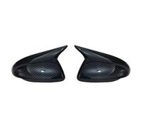 boîtier rétroviseur Lot De 2 Coques Extérieurs Pour Hyundai Pour Accent Solaris Et Pour I30 2017-2022 Autocollants Décoratifs Extérieurs couvercle d'aile latérale(No Light Carbon 2)