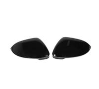 boîtier rétroviseur Lot De 2 Coques Noir Brillant Texture Lisse Pour Rétroviseur Latéral Porte Compatible Avec ID3 Pour Golf MK8 2020 couvercle d'aile latérale