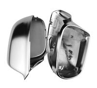 boîtier rétroviseur Lot De 2 Coques Protection Pour Rétroviseurs Latéraux Chrome Mat Argenté Pour Q5 2009-2016 Pour Q7 2010-2015 couvercle d'aile latérale(With lane assist)