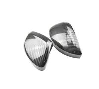 Boîtier Rétroviseur Lot De 2 Coques Rétroviseurs Latéraux Aspect Carbone pour Tiguan MK2 2017 2018 2019 2020 Coque Rétroviseur