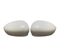 boîtier rétroviseur Lot De 2 Coques Rétroviseurs Latéraux Pour Fiat Pour 500 500C Pour Abarth 2007-2023 Accessoires Remplacement couvercle d'aile latérale(Glossy White)