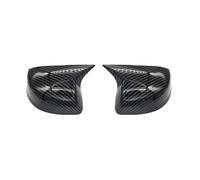 Boîtier rétroviseur voiture Compatible Avec Civic 2012 2013 2014 2015 Voiture Latéral Rétroviseur Coque Capot Extérieur Portière Boîtier Garniture Cadre Autocollant(Without Light Carbon)