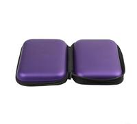 Boîtier robuste en EVA monobloc avec fermeture éclair pour disque dur pour résistance du câble de données et chargeur (violet)