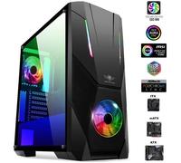Boitier ROGUE 5 ARGB Spirit of gamer PC Tour gaming, mATX / ATX / ITX, 2 ventilateurs, rétroéclairé