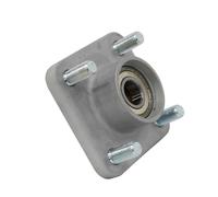 Boîtier Roue pour Chariot Golf Support Carré Compact avec Roulement à Billes Fixation Stable Broches Filetées Pièce Rechange en Fer pour Réparation Utilitaire Atelier