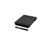 Qoltec Boîtier Externe USB 2.0 & eSATA pour Lecteur Optique 12.7mm SATA DVD-ROM Noir - Compatible Windows/macOS/Linux - 144x147x15mm