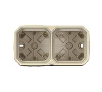 boitier saillie - 2 postes - horizontal ou vertical - beige - legrand plexo 069867l