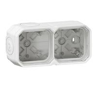 Boitier Saillie - 2 Postes - Horizontal Ou Vertical - Blanc - Legrand Plexo 069690l