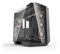 Boitier sans alimentation - DARKFLASH DY470 - Cube - Format ATX - Noir