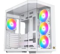 Xigmatek Boîtier PC sans alimentation CUBI II Arctic Cube Format E-ATX Blanc