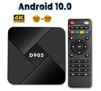 Boîtier Smart TV D905 Amlogic S905, Android 10.0, 4 go/32 go, Wifi 2.4G, 4K, lecteur multimédia décodeur, nouveauté