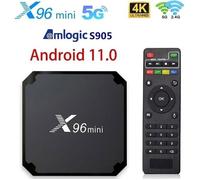 Boîtier Smart TV - PRUMYA - X96 Mini - Android 11 - 2 Go RAM - 16 Go Stockage - 4K HDR