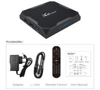 Boîtier Smart TV X96 Max Plus, Android 1000, Amlogic S905x3, Quad Core, 4 go RAM, 32 go ROM, lecteur multimédia 8K, 9.0 M, avec