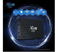 Boîtier Smart TV X98H Pro, Android 12, Quad Core, 4K, lecteur multimédia, décodeur, avec WIFI 2.4/5G,2go 16go 1000m lan Bt5.0