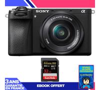 Boitier Sony A6700 + 16-50mm f/3.5-5.6 OSS + 1 SanDisk 32GB Extreme PRO UHS-II SDXC 300 MB/s + Ebook 'Devenez Un Super Photographe