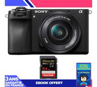 Boitier Sony A6700 + 16-50mm f/3.5-5.6 OSS + 1 SanDisk 64GB Extreme PRO UHS-II SDXC 300 MB/s + Ebook 'Devenez Un Super Photographe
