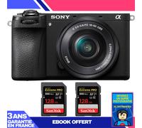 Boitier Sony A6700 + 16-50mm f/3.5-5.6 OSS + 2 SanDisk 128GB Extreme PRO UHS-II SDXC 300 MB/s + Ebook 'Devenez Un Super Photographe