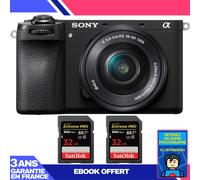 Boitier Sony A6700 + 16-50mm f/3.5-5.6 OSS + 2 SanDisk 32GB Extreme PRO UHS-II SDXC 300 MB/s + Ebook 'Devenez Un Super Photographe