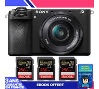 Boitier Sony A6700 + 16-50mm f/3.5-5.6 OSS + 3 SanDisk 256GB Extreme PRO UHS-II SDXC 300 MB/s + Ebook 'Devenez Un Super Photographe