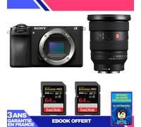 Boitier Sony A6700 + FE 16-35mm f/2.8 GM II + 2 SanDisk 64GB Extreme PRO UHS-II SDXC 300 MB/s + Ebook 'Devenez Un Super Photographe